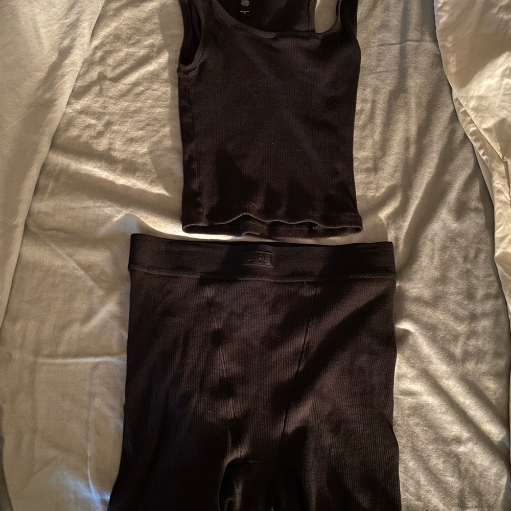 SKIMS cotton rib - tank & boxer